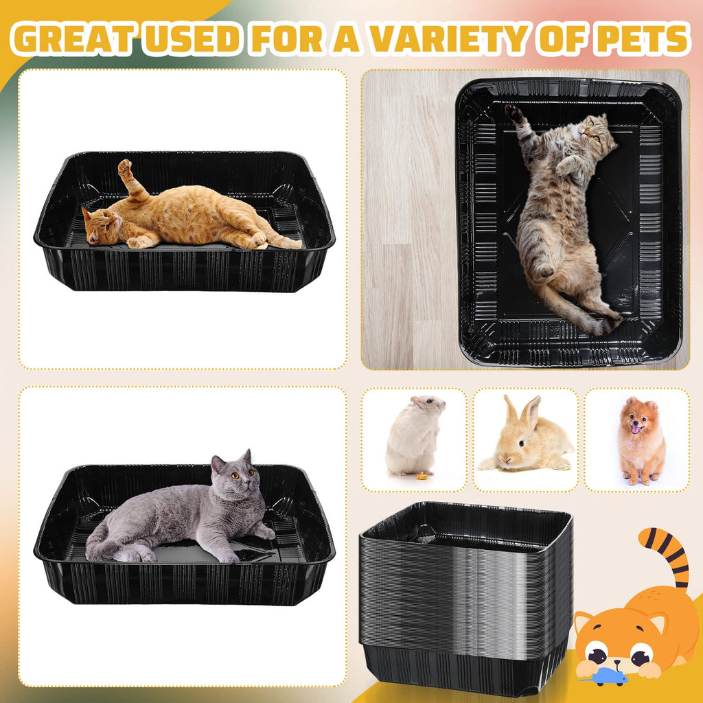 50 Pack Disposable Cat Litter Box D496