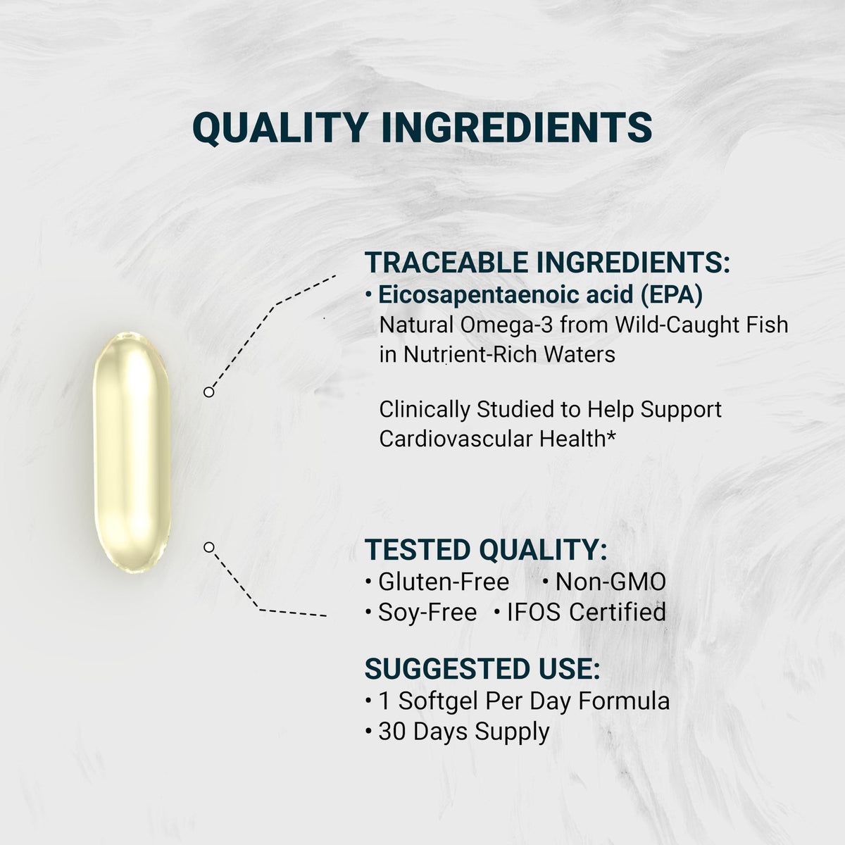 Fish Oil 1000mg 30 Softgels Q802887