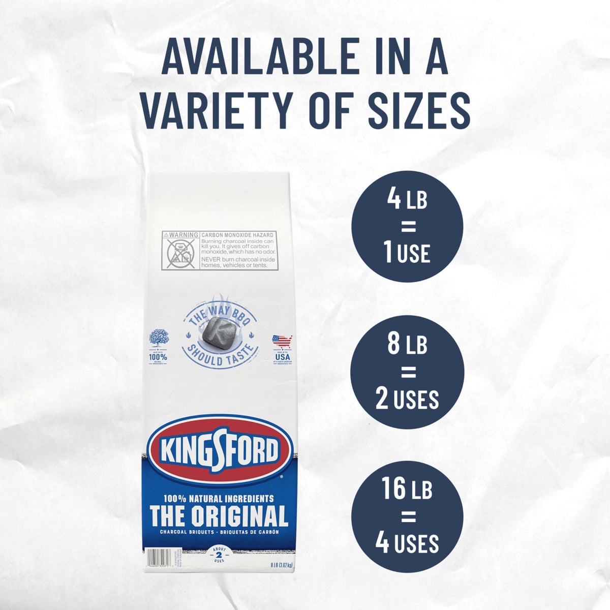 Original Charcoal Briquettes, 4 Pounds G7335