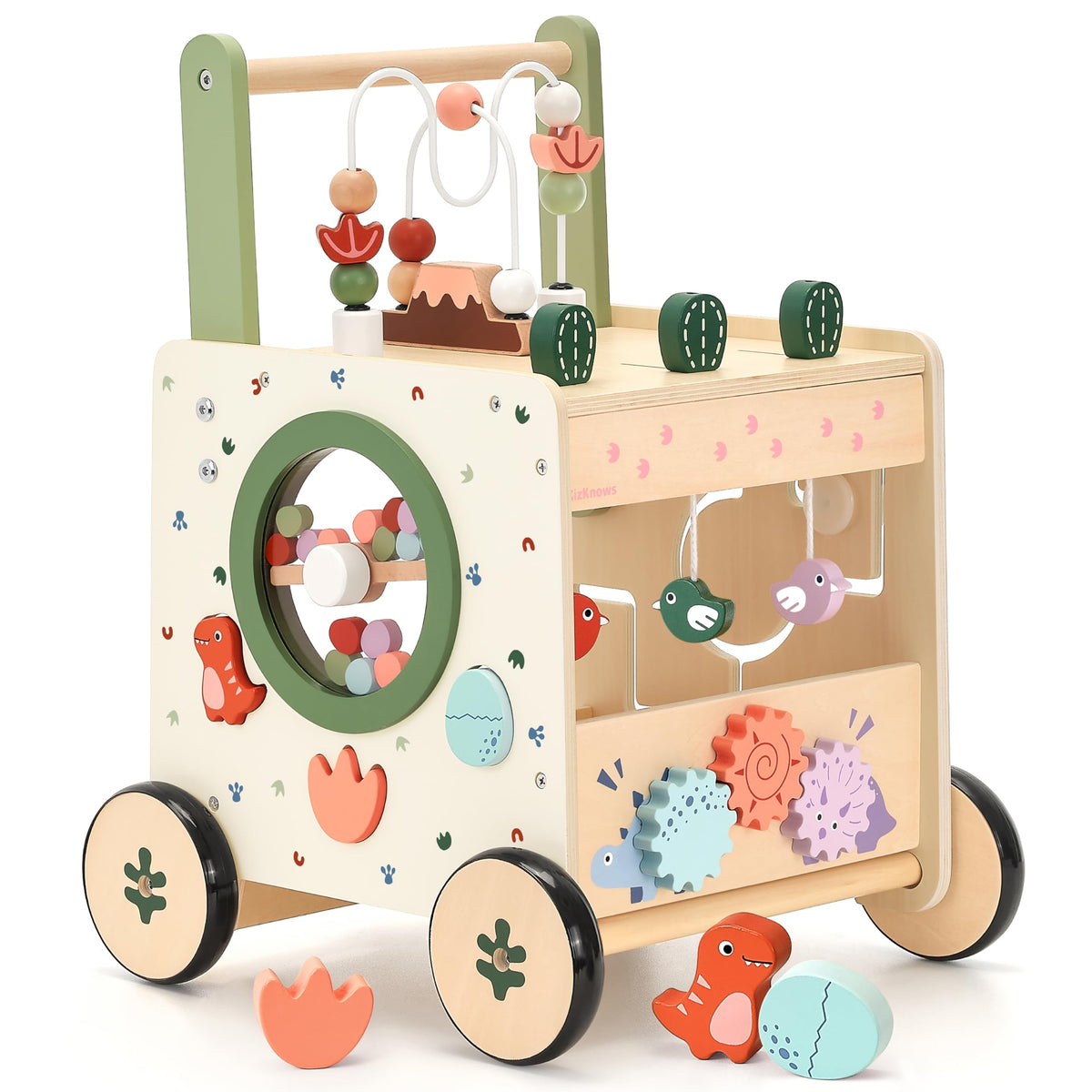 Wooden Baby Walker with Activity Center R242831