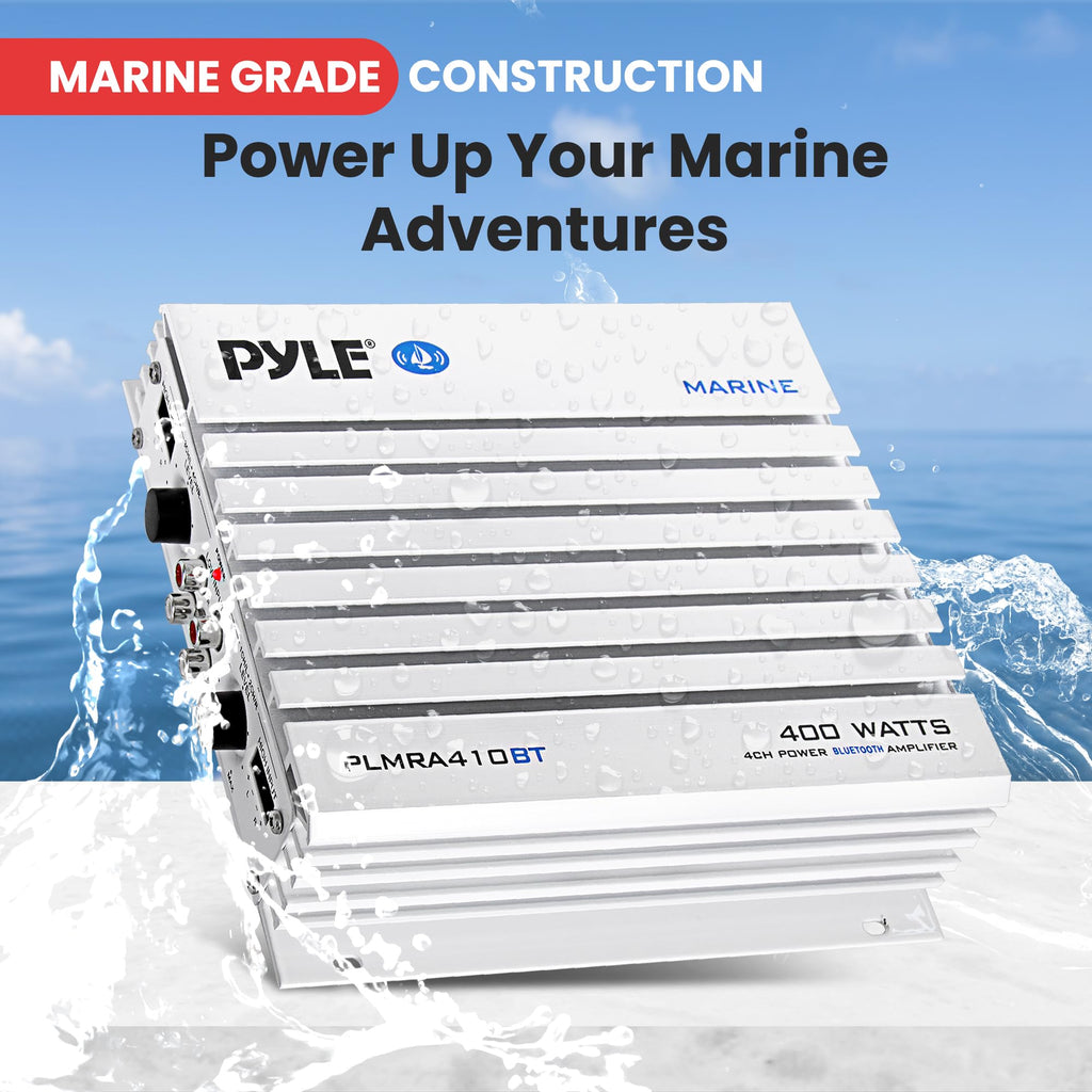 Waterproof 4 Channel 400W Bluetooth Marine Amplifier Q52859