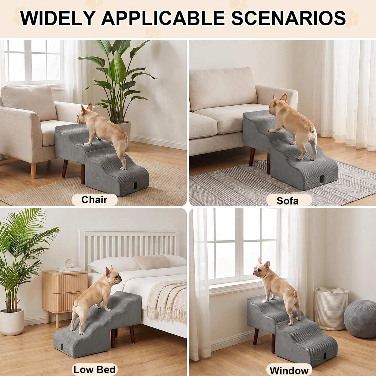 Foldable Pet Steps & Ottoman X43227