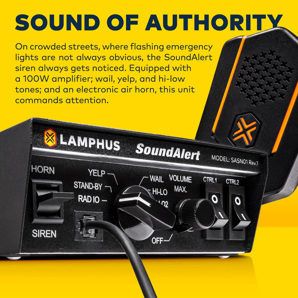 12V 100W Police Siren PA System Kit with Speaker and PTT Mic D737768