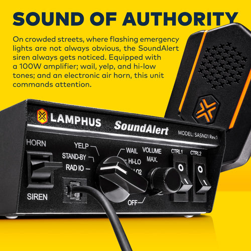 12V 100W Police Siren PA System Kit with Speaker and PTT Mic D737768