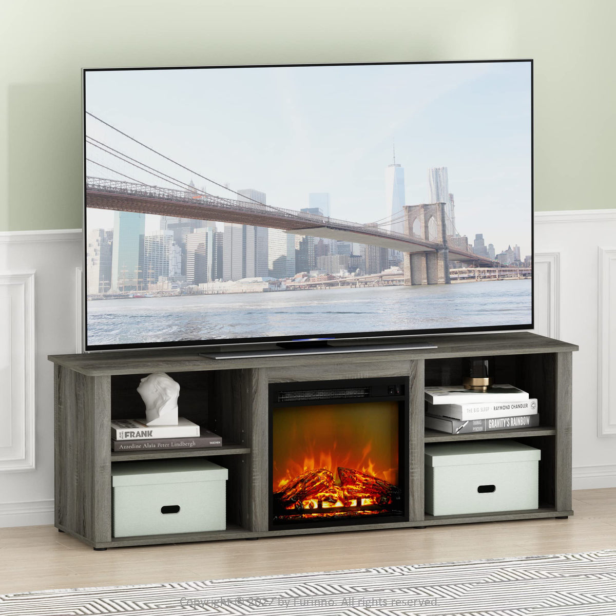 3-Tier Fireplace TV Stand for 70 Inch TV L90074