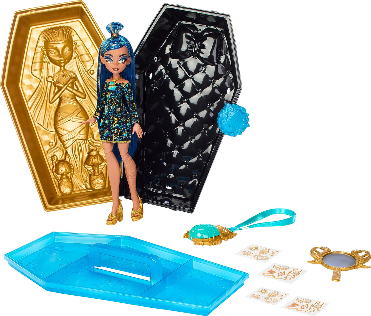 Doll & Accessories Beauty Kit with Tattoos, Stickers & Necklace F205